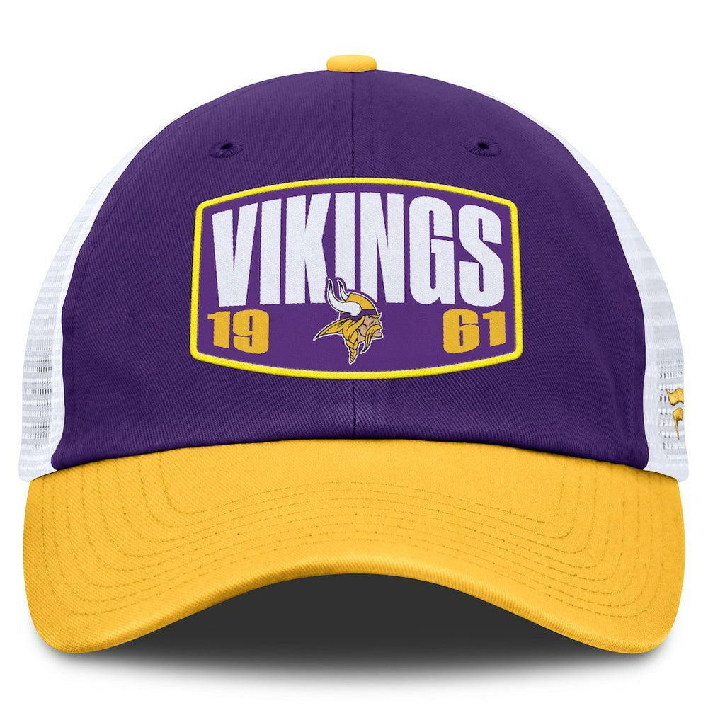 Fanatics Minnesota Vikings Franchise Trucker Adjustable Hat Purple/Gold