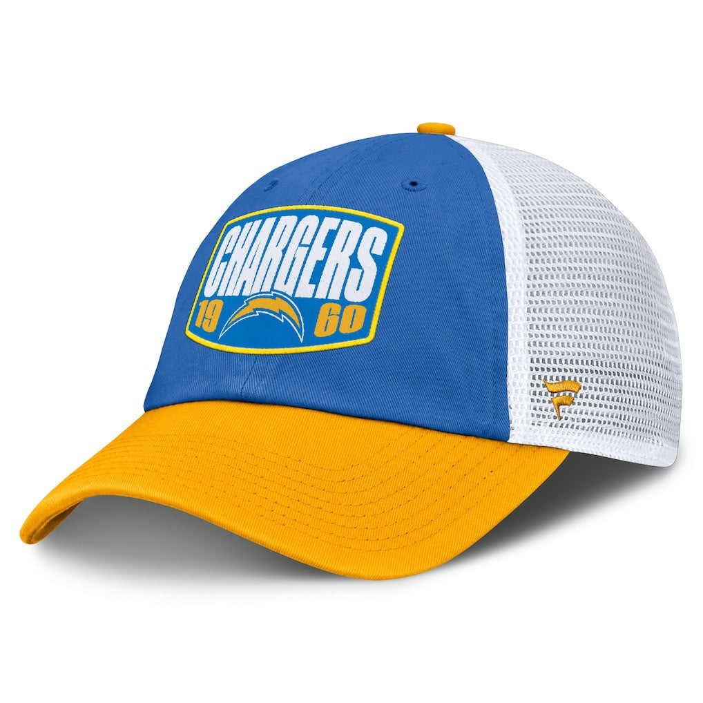 Fanatics Los Angeles Chargers Franchise Trucker Adjustable Hat Powder Blue/Gold