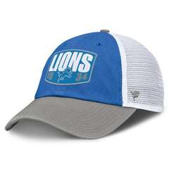 Fanatics Detroit Lions Franchise Trucker Adjustable Hat Blue/Gray