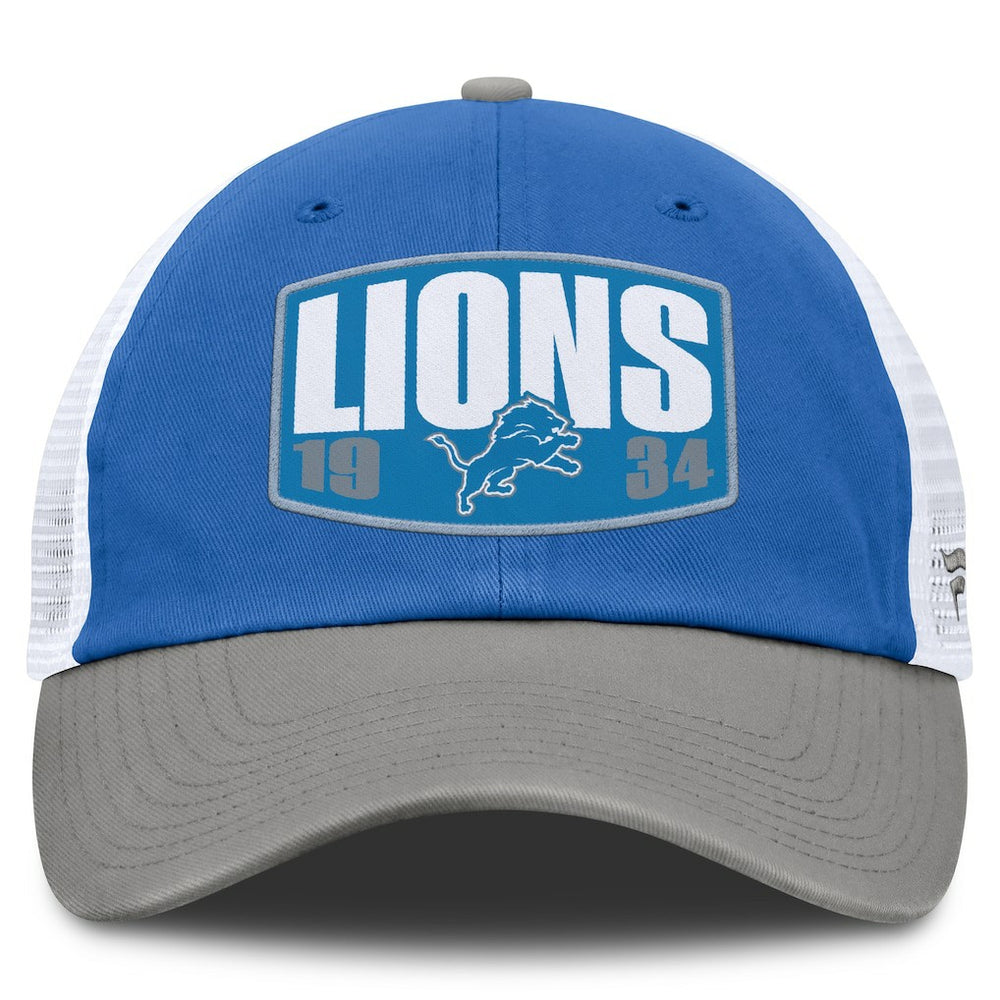 Fanatics Detroit Lions Franchise Trucker Adjustable Hat Blue/Gray