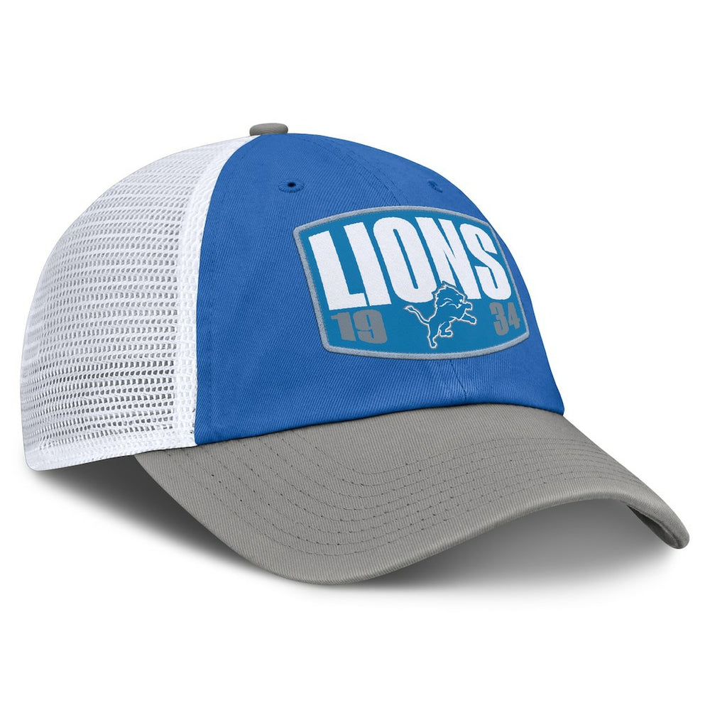 Fanatics Detroit Lions Franchise Trucker Adjustable Hat Blue/Gray