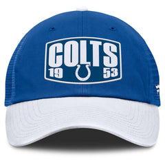 Fanatics Indianapolis Colts Franchise Trucker Adjustable Hat Royal/White