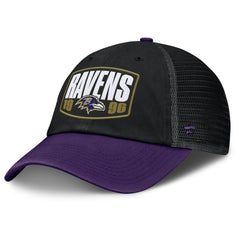 Fanatics Baltimore Ravens Franchise Trucker Adjustable Hat Black/Purple
