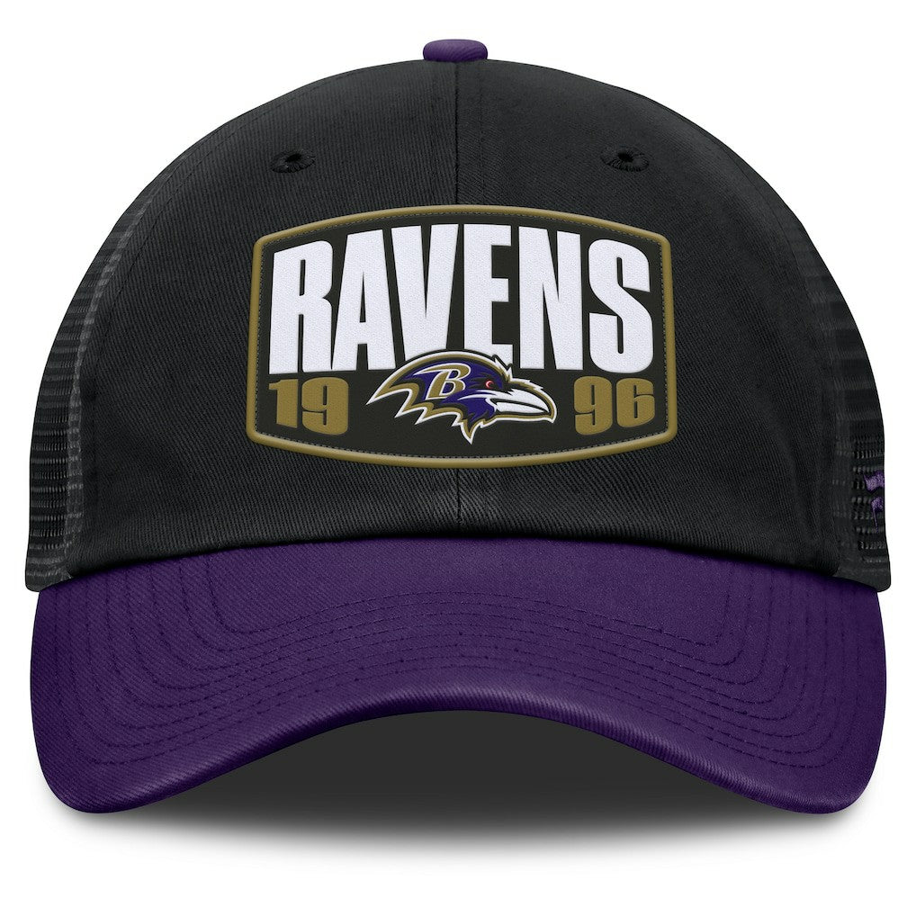 Fanatics Baltimore Ravens Franchise Trucker Adjustable Hat Black/Purple