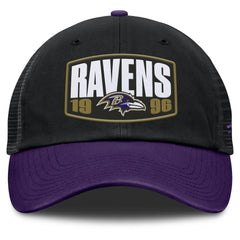 Fanatics Baltimore Ravens Franchise Trucker Adjustable Hat Black/Purple