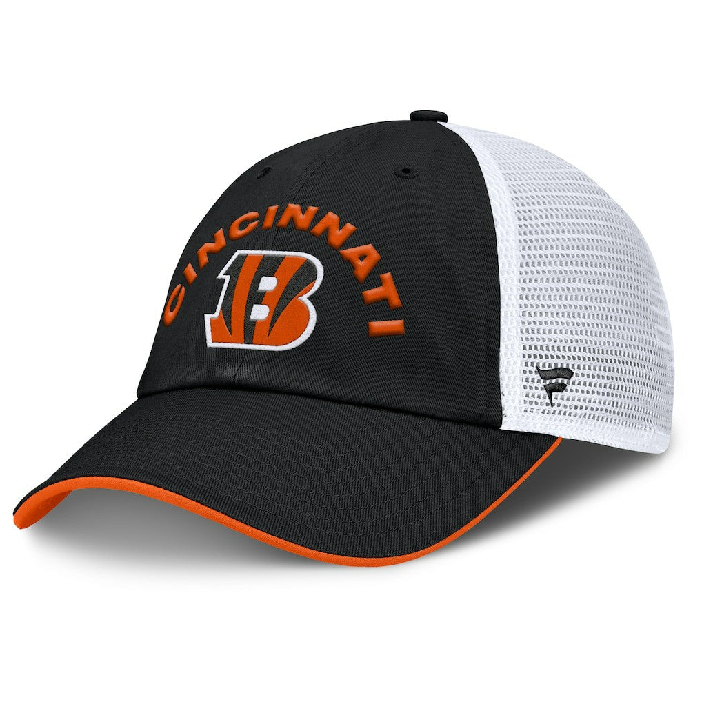 Fanatics Cincinnati Bengals Reverse Trucker Adjustable Hat Black/White