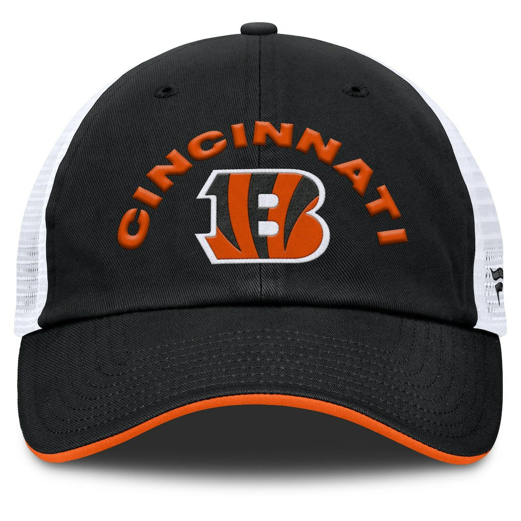 Fanatics Cincinnati Bengals Reverse Trucker Adjustable Hat Black/White