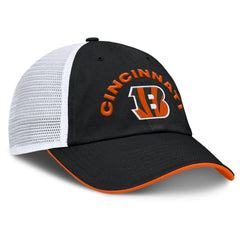 Fanatics Cincinnati Bengals Reverse Trucker Adjustable Hat Black/White