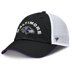 Fanatics Baltimore Ravens Reverse Trucker Adjustable Hat Black/White