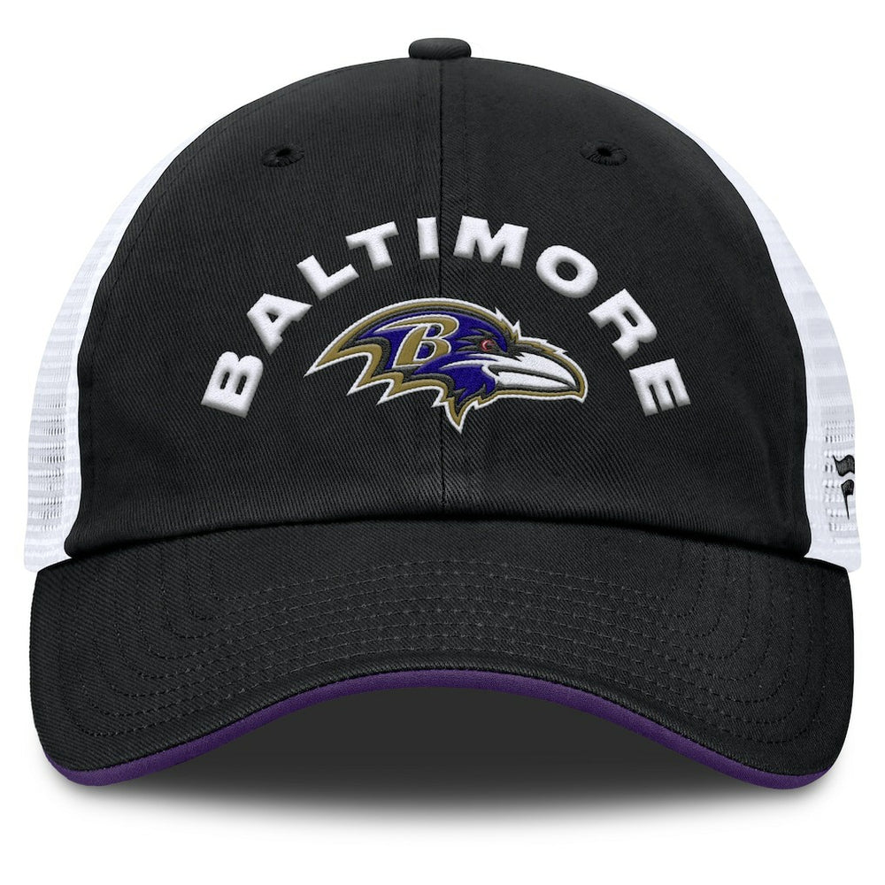 Fanatics Baltimore Ravens Reverse Trucker Adjustable Hat Black/White