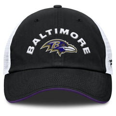 Fanatics Baltimore Ravens Reverse Trucker Adjustable Hat Black/White