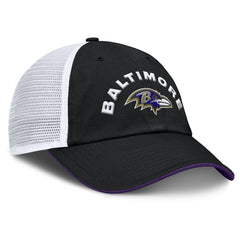 Fanatics Baltimore Ravens Reverse Trucker Adjustable Hat Black/White