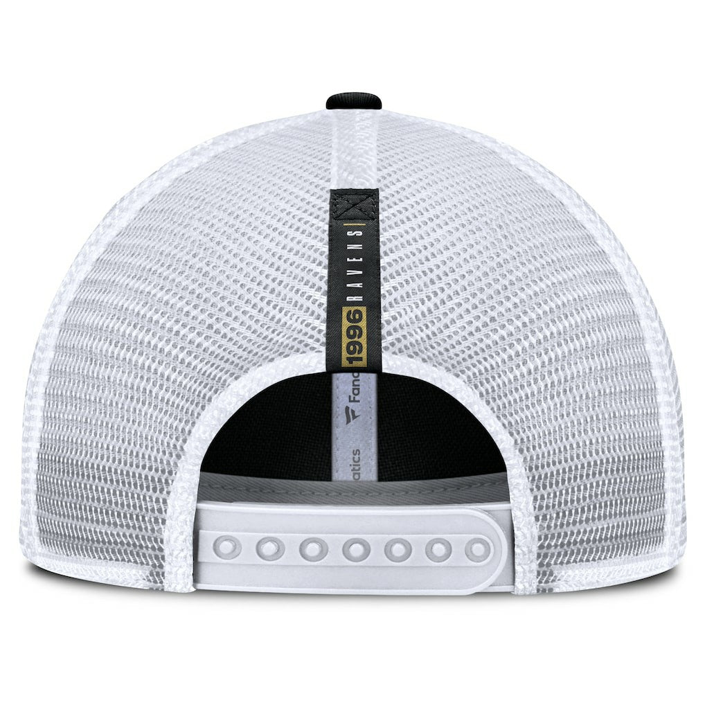 Fanatics Baltimore Ravens Reverse Trucker Adjustable Hat Black/White