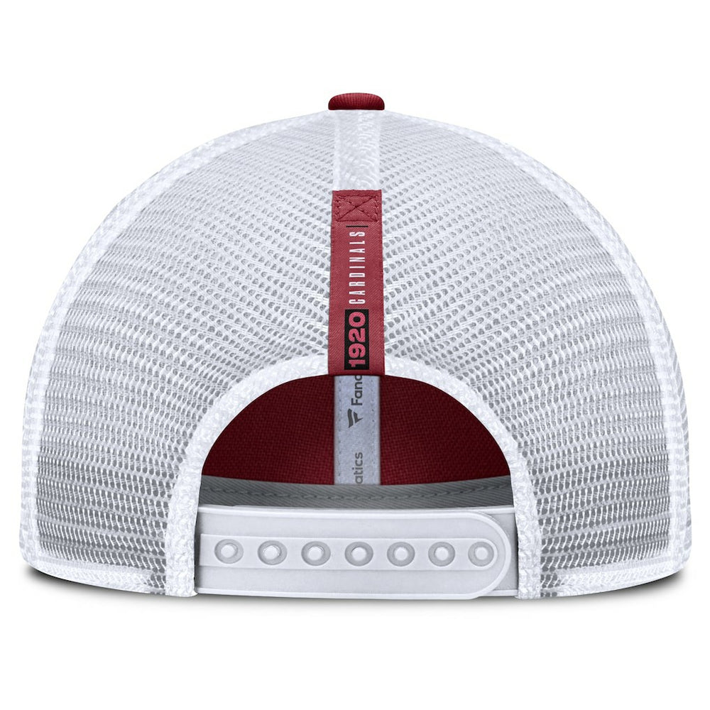 Fanatics Arizona Cardinals Reverse Trucker Adjustable Hat Cardinal/White