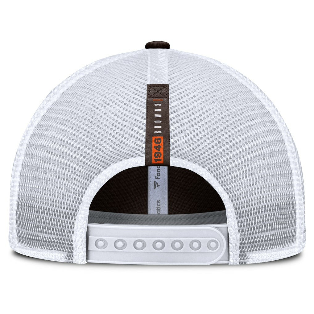 Fanatics Cleveland Browns Reverse Trucker Adjustable Hat Brown/White