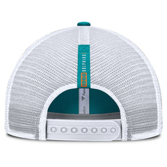 Fanatics Miami Dolphins Reverse Trucker Adjustable Hat Aqua/White