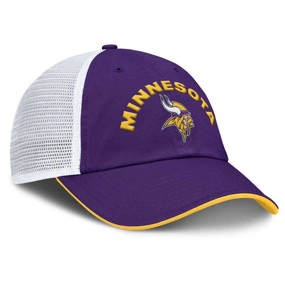 Fanatics Minnesota Vikings Reverse Trucker Adjustable Hat Purple/White