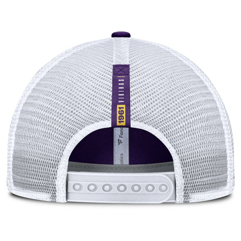 Fanatics Minnesota Vikings Reverse Trucker Adjustable Hat Purple/White