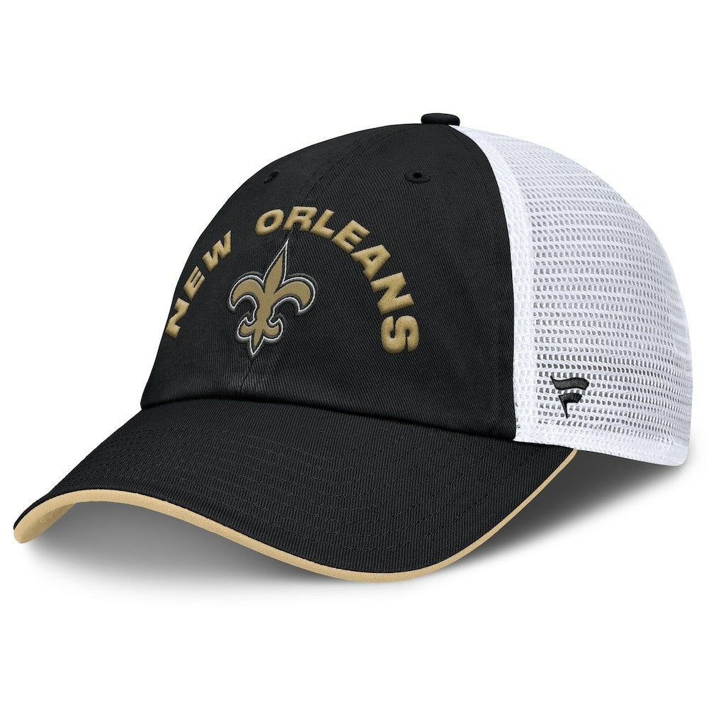 Fanatics New Orleans Saints Reverse Trucker Adjustable Hat Black/White