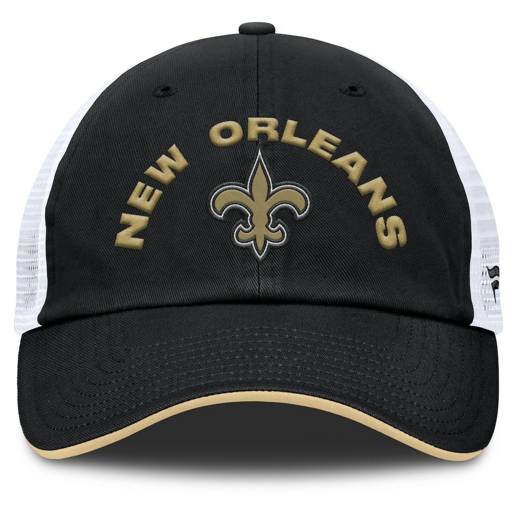 Fanatics New Orleans Saints Reverse Trucker Adjustable Hat Black/White