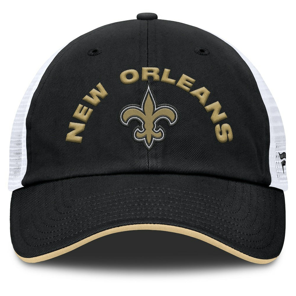 Fanatics New Orleans Saints Reverse Trucker Adjustable Hat Black/White