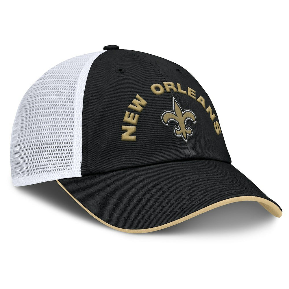 Fanatics New Orleans Saints Reverse Trucker Adjustable Hat Black/White