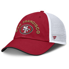 Fanatics San Francisco 49ers Reverse Trucker Adjustable Hat Scarlet/White