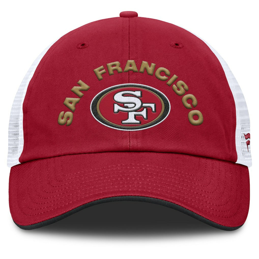 Fanatics San Francisco 49ers Reverse Trucker Adjustable Hat Scarlet/White