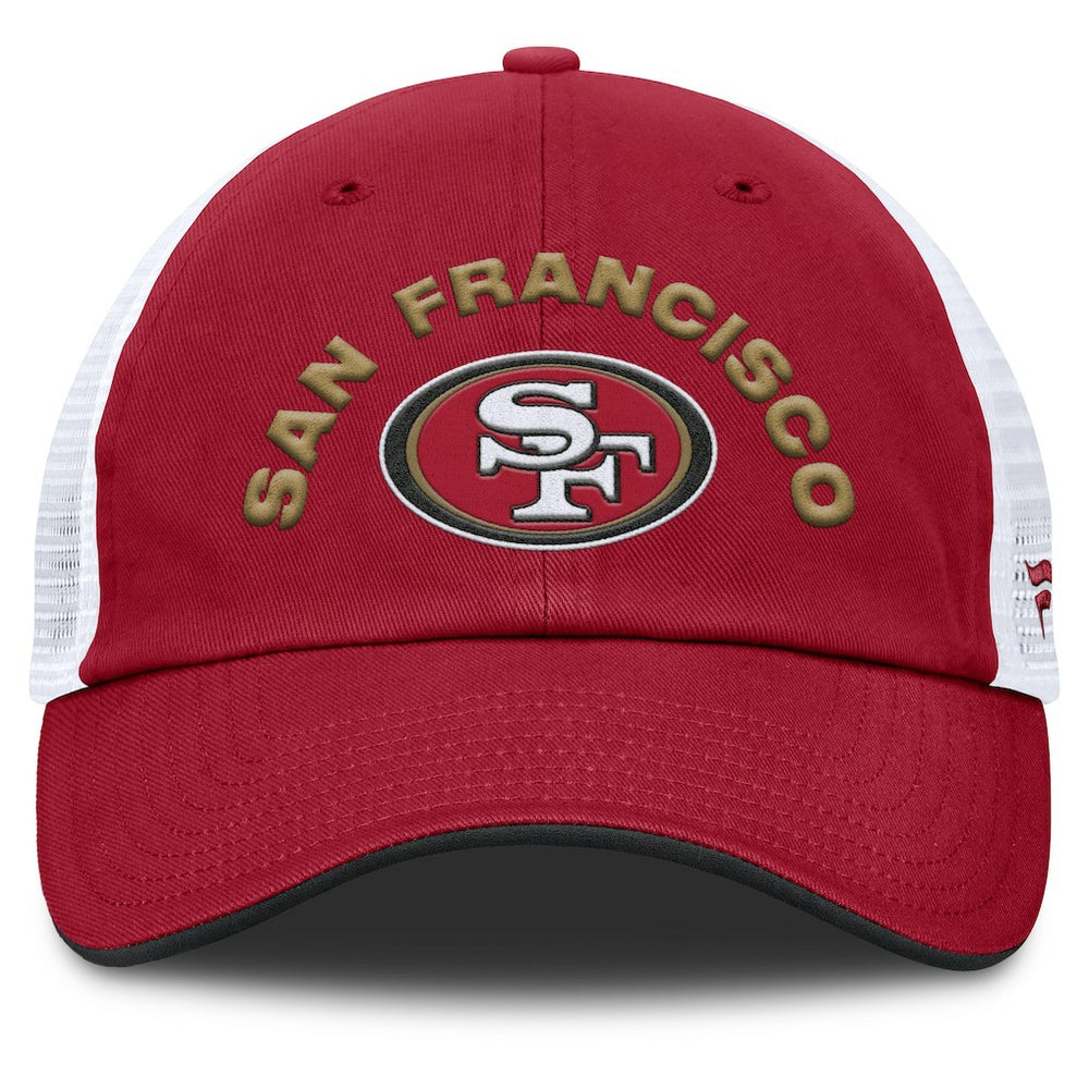 Fanatics San Francisco 49ers Reverse Trucker Adjustable Hat Scarlet/White