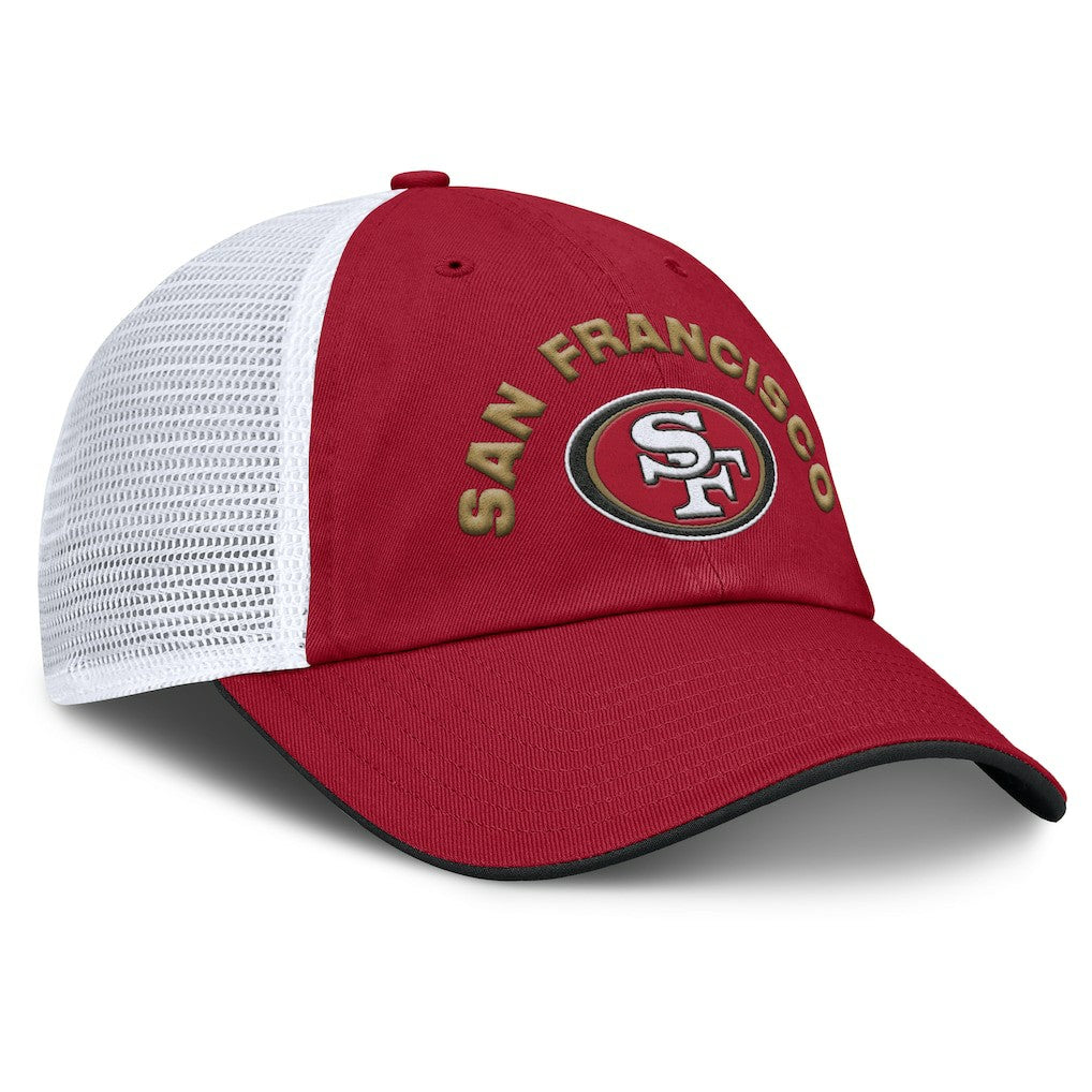 Fanatics San Francisco 49ers Reverse Trucker Adjustable Hat Scarlet/White