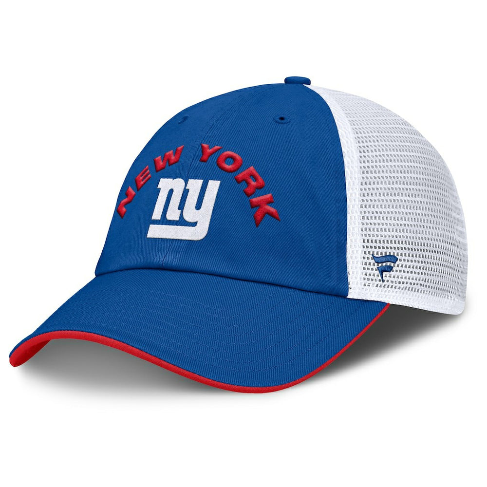 Fanatics New York Giants Reverse Trucker Adjustable Hat Royal/White