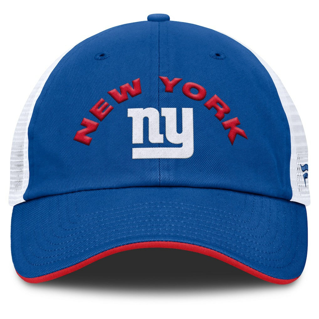 Fanatics New York Giants Reverse Trucker Adjustable Hat Royal/White