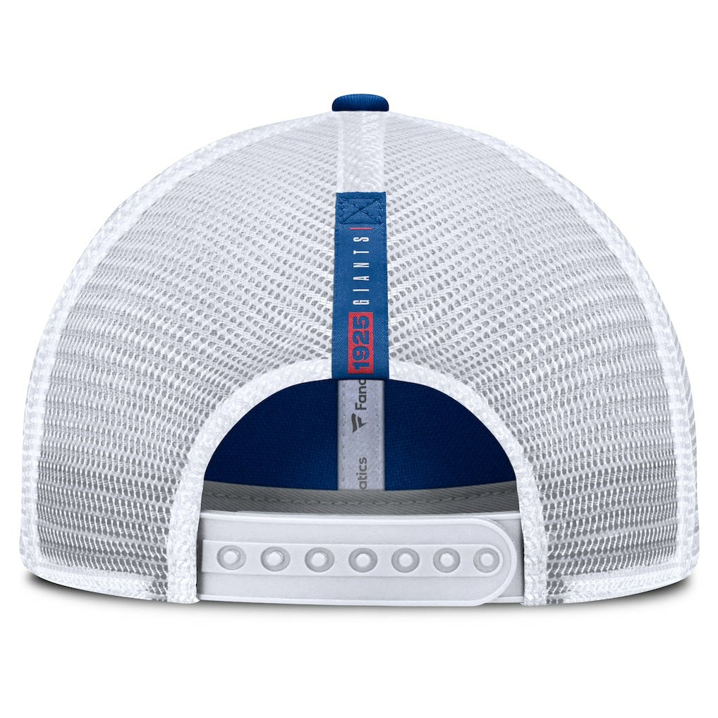 Fanatics New York Giants Reverse Trucker Adjustable Hat Royal/White
