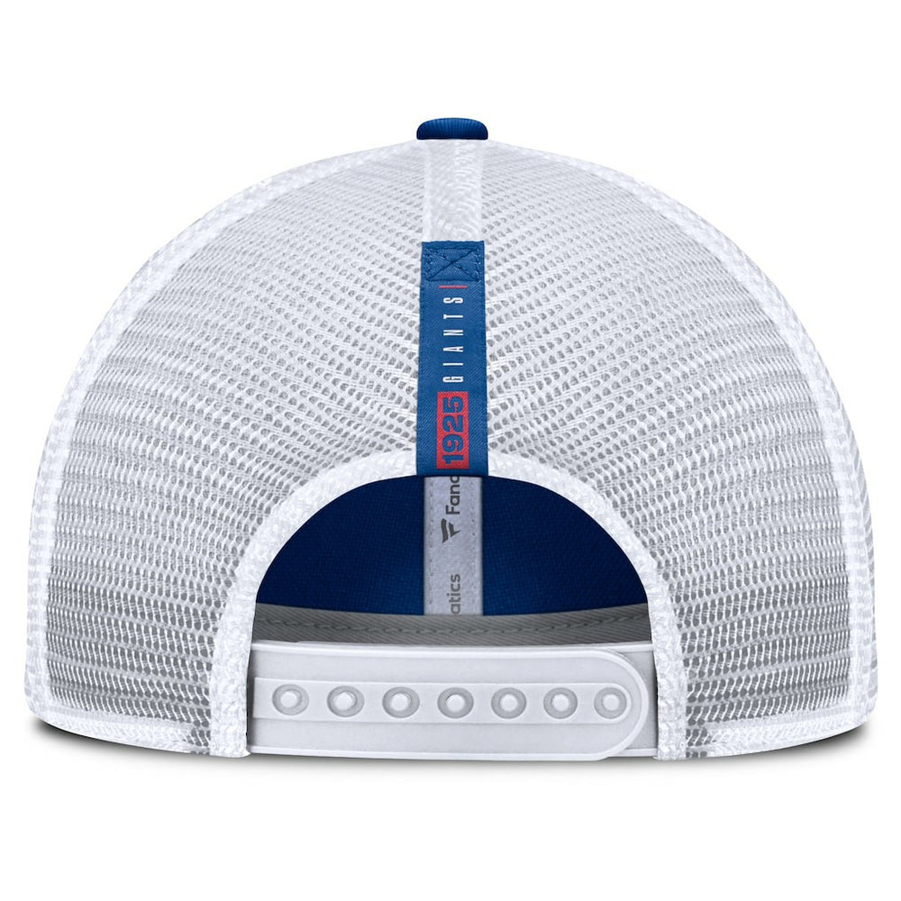 Fanatics New York Giants Reverse Trucker Adjustable Hat Royal/White