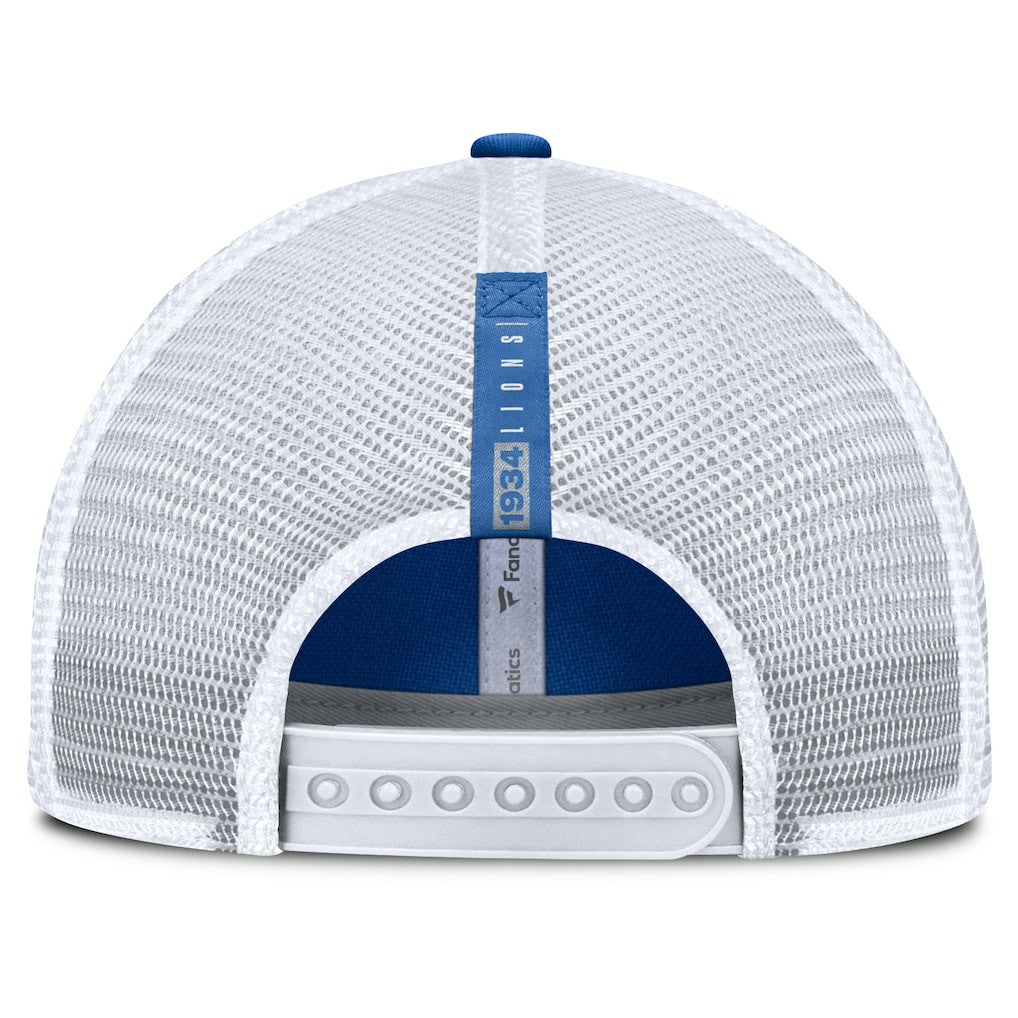 Fanatics Detroit Lions Reverse Trucker Adjustable Hat Blue/White