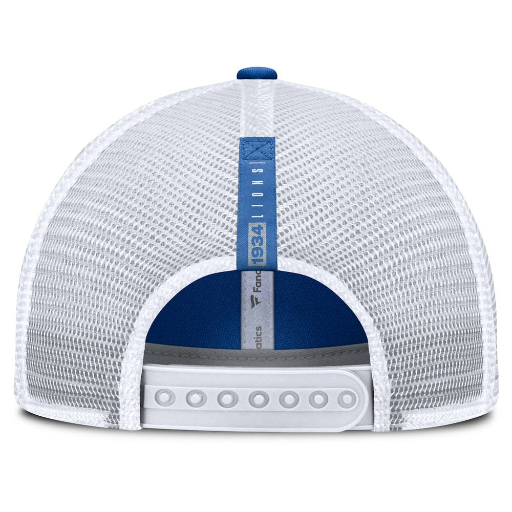 Fanatics Detroit Lions Reverse Trucker Adjustable Hat Blue/White