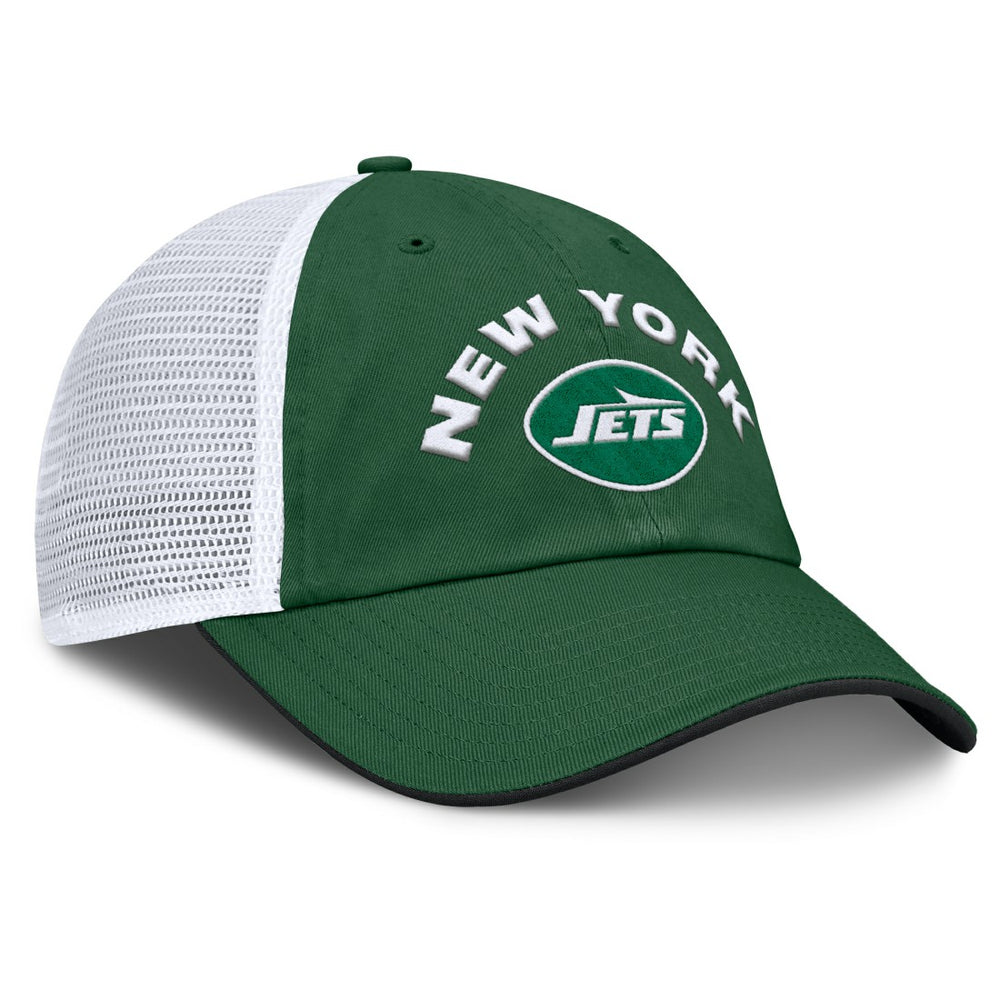 Fanatics New York Jets Reverse Trucker Adjustable Hat Green/White
