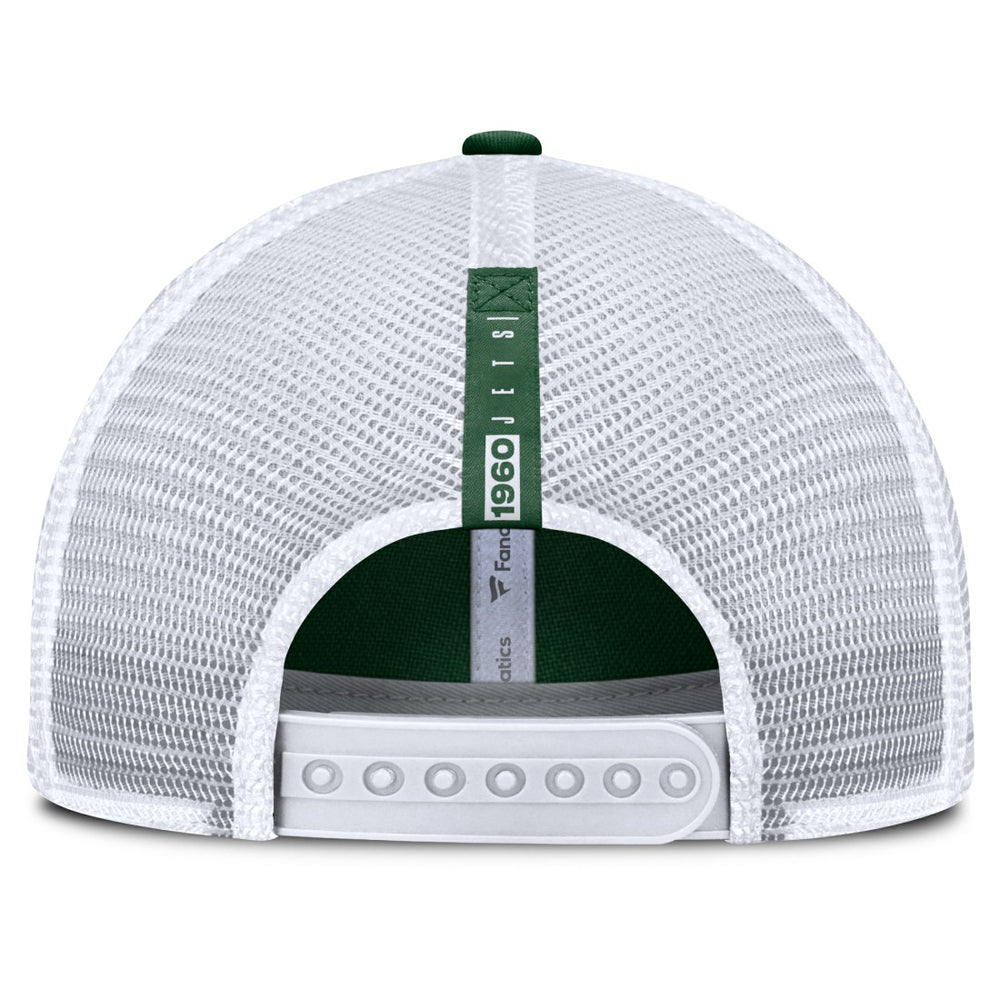 Fanatics New York Jets Reverse Trucker Adjustable Hat Green/White