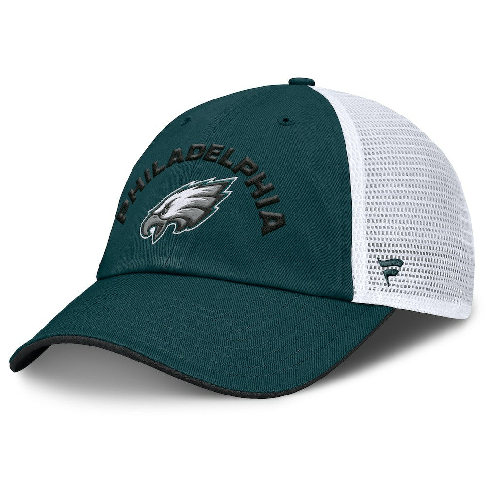 Fanatics Philadelphia Eagles Reverse Trucker Adjustable Hat Midnight Green/White