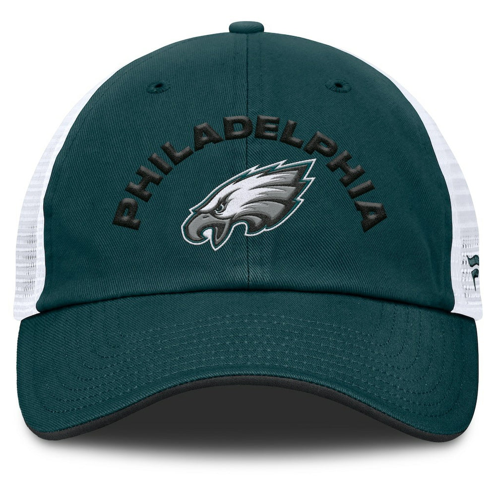 Fanatics Philadelphia Eagles Reverse Trucker Adjustable Hat Midnight Green/White