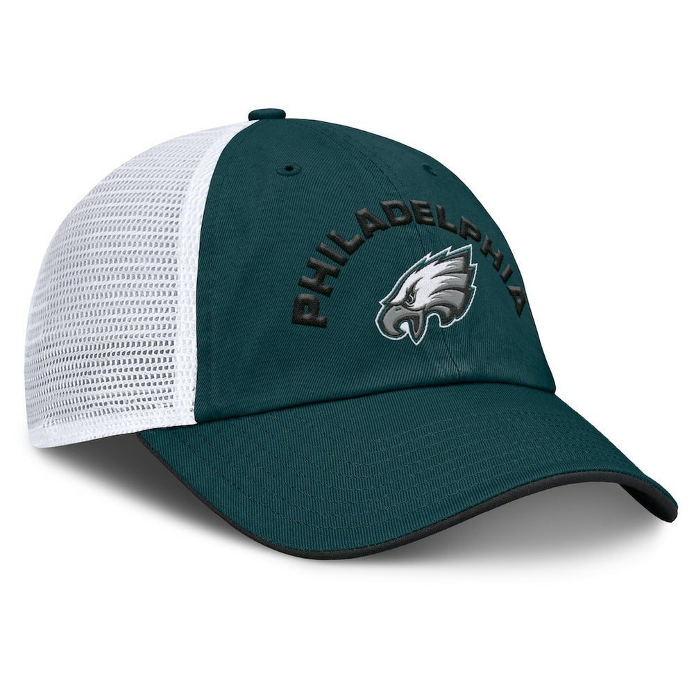 Fanatics Philadelphia Eagles Reverse Trucker Adjustable Hat Midnight Green/White