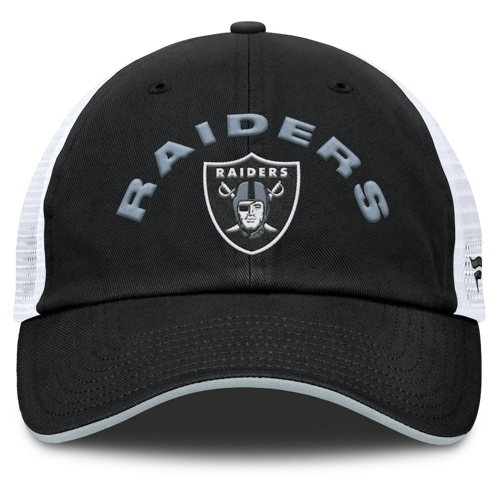 Fanatics Las Vegas Raiders Reverse Trucker Adjustable Hat Black/White