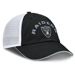 Fanatics Las Vegas Raiders Reverse Trucker Adjustable Hat Black/White