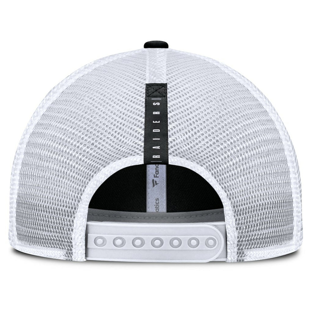 Fanatics Las Vegas Raiders Reverse Trucker Adjustable Hat Black/White