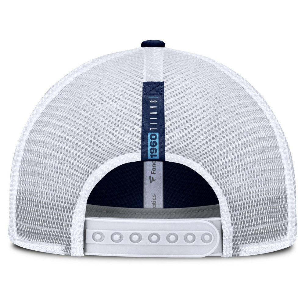 Fanatics Tennessee Titans Reverse Trucker Adjustable Hat Navy/White