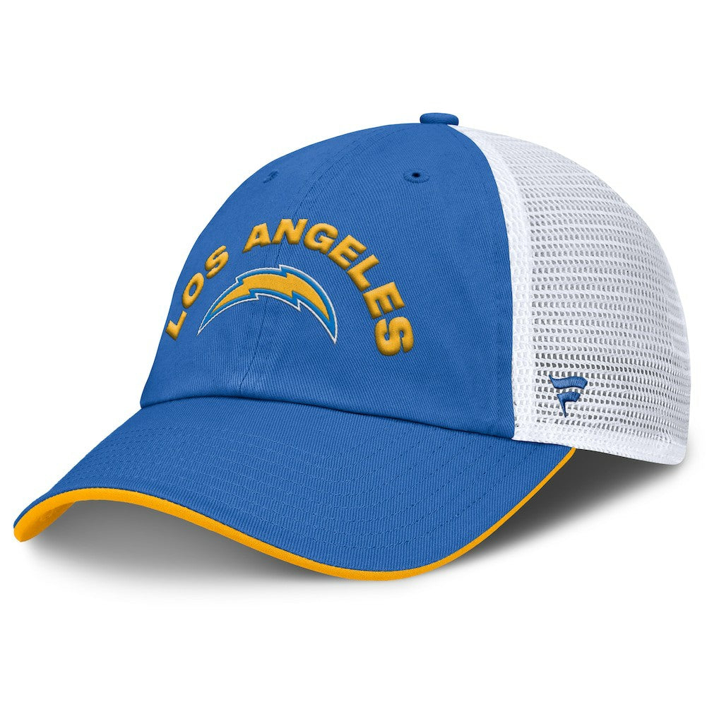 Fanatics Los Angeles Chargers Reverse Trucker Adjustable Hat Powder Blue/White