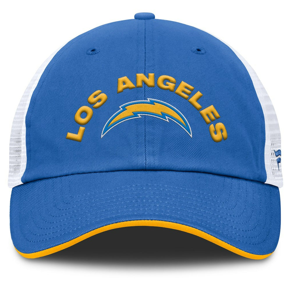 Fanatics Los Angeles Chargers Reverse Trucker Adjustable Hat Powder Blue/White