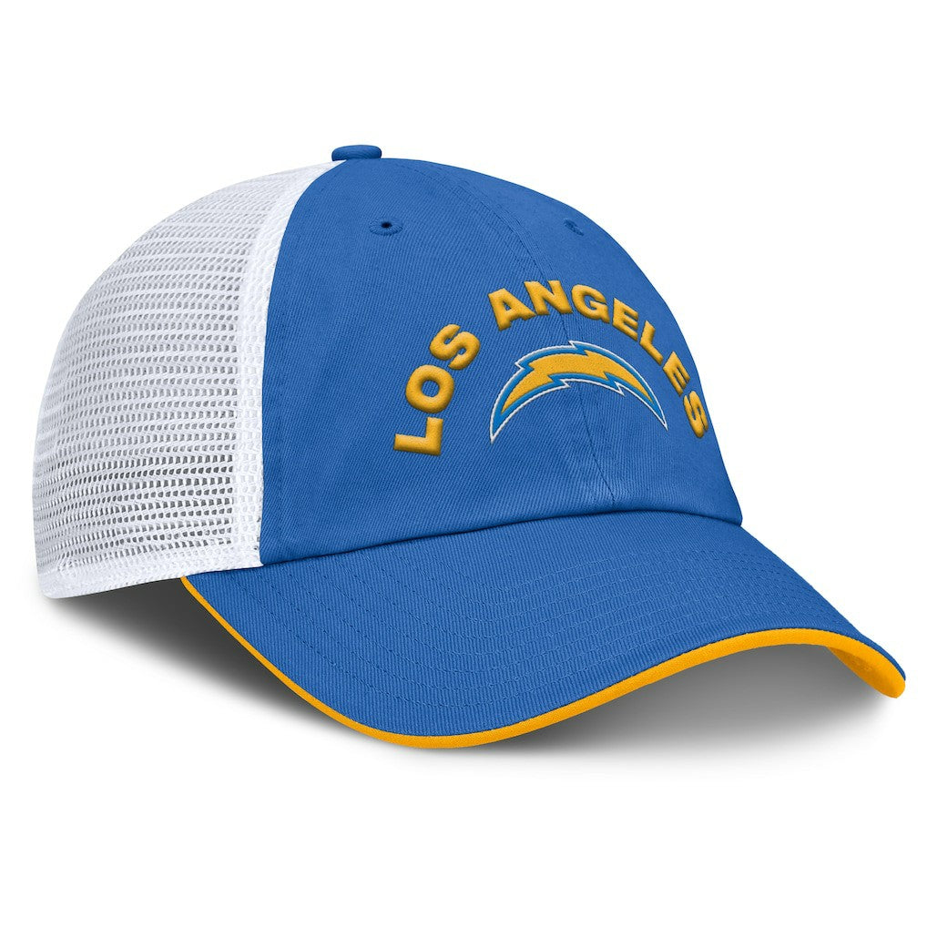 Fanatics Los Angeles Chargers Reverse Trucker Adjustable Hat Powder Blue/White
