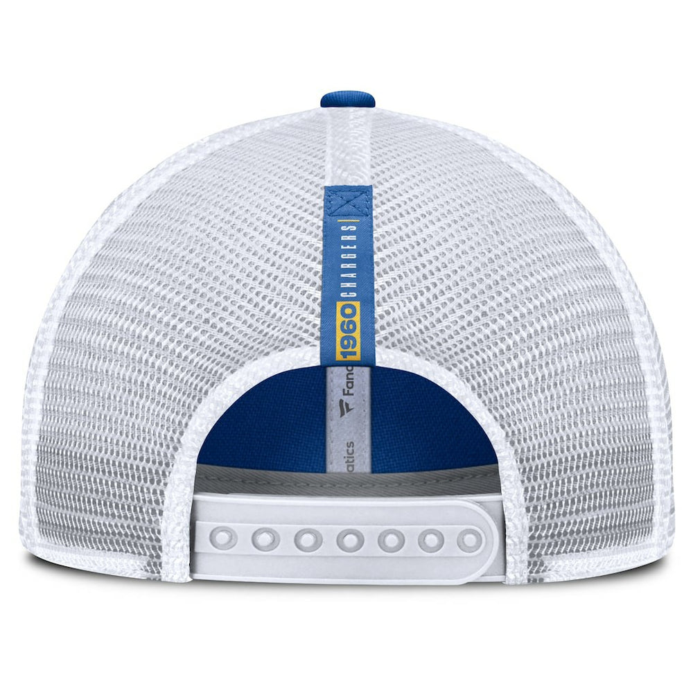 Fanatics Los Angeles Chargers Reverse Trucker Adjustable Hat Powder Blue/White