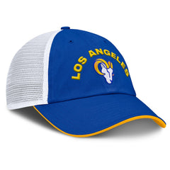 Fanatics Los Angeles Rams Reverse Trucker Adjustable Hat Royal/White
